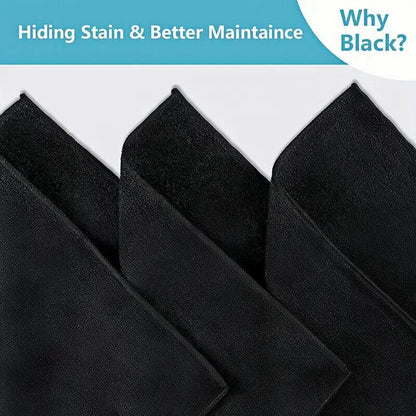 Black Large Microfiber