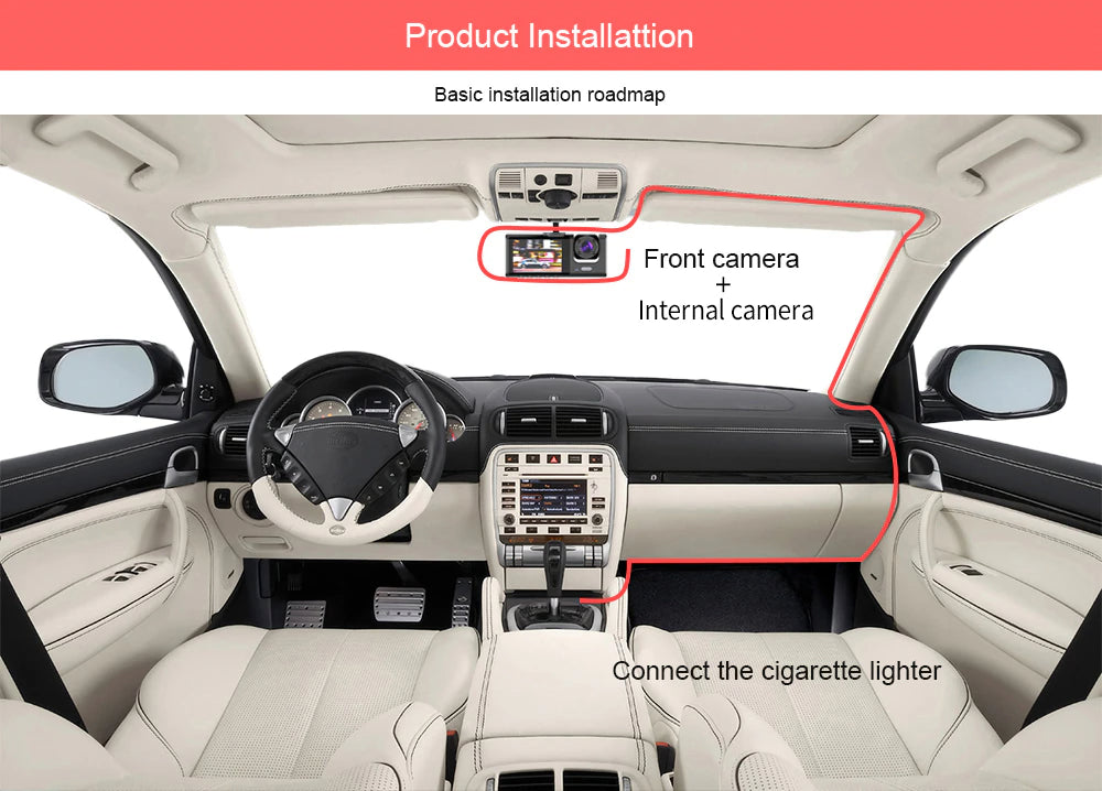Front & Rear dash cam