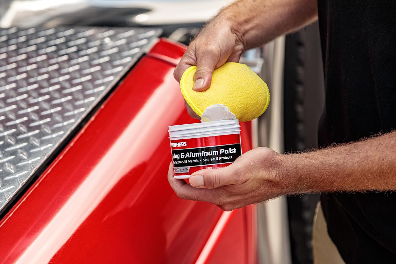 Mag & Aluminum Polish, 10 Oz. – Brilliant Shine, Easy to Use, for All Uncoated & Unplated Metals Including Aluminum Wheels, Stainless Steel Trim and Exhaust Tips, Brass & More (05101)