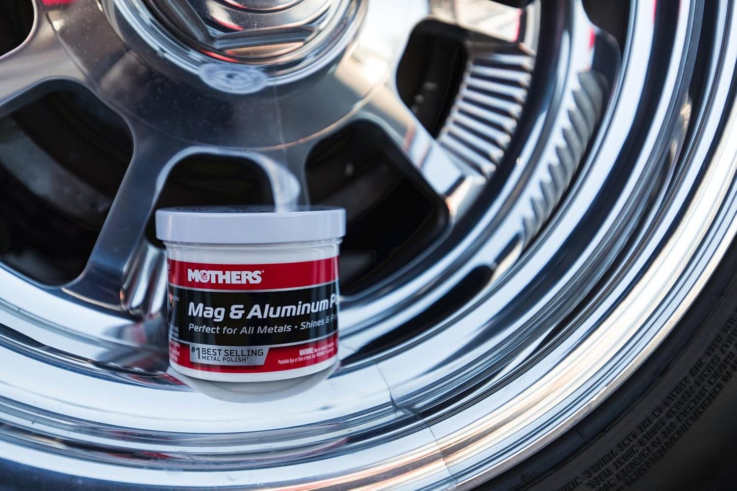 Mag & Aluminum Polish, 10 Oz. – Brilliant Shine, Easy to Use, for All Uncoated & Unplated Metals Including Aluminum Wheels, Stainless Steel Trim and Exhaust Tips, Brass & More (05101)