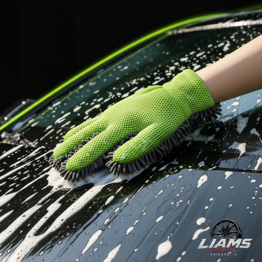 Wash Mitt - Liam's Shop Chicago IL branded product image